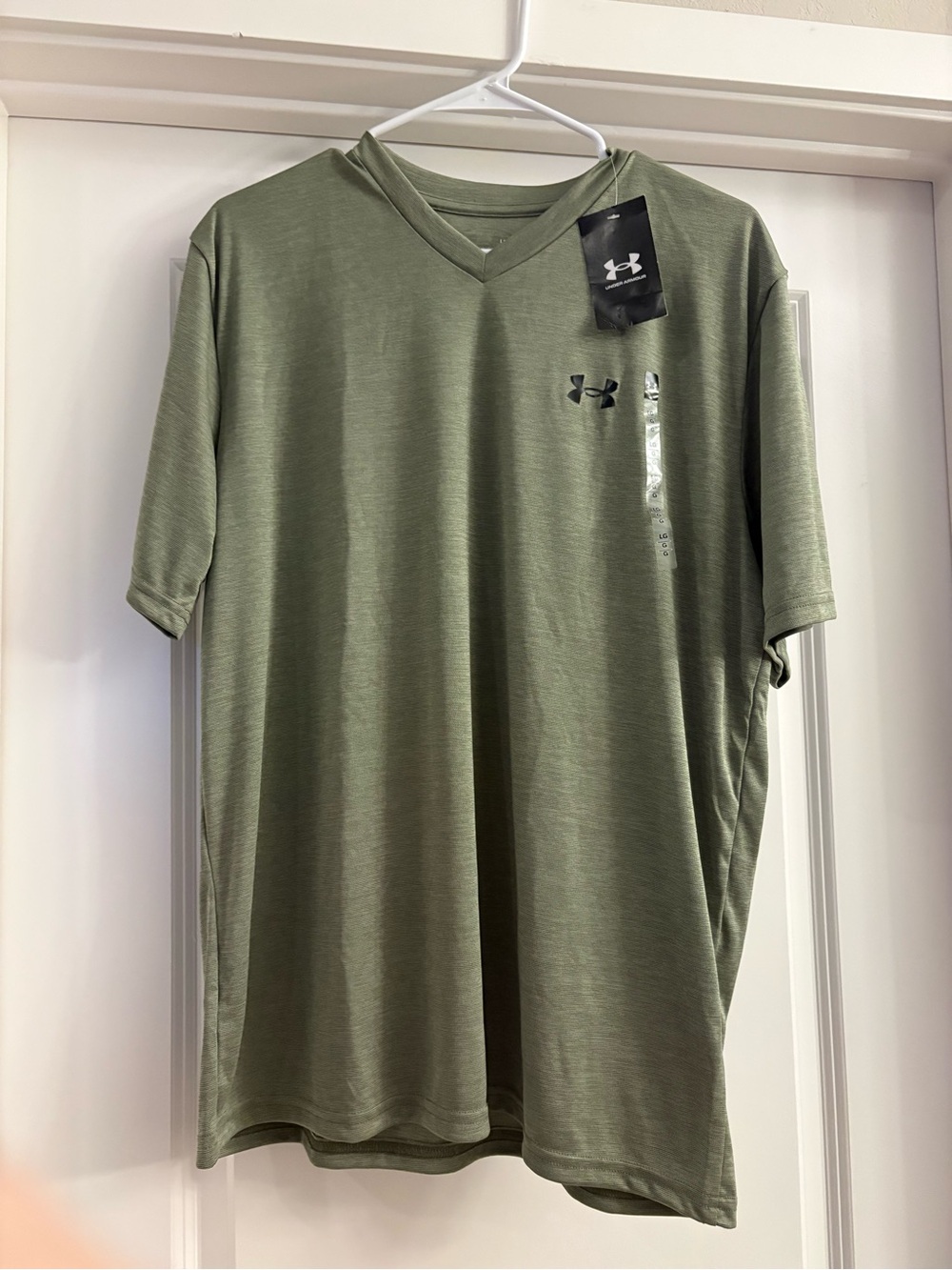 Under Armour Men's Olive V-Neck Performance Tee